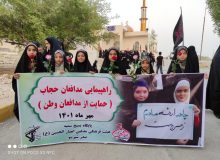 راهپیمایی بانوان شیرینویی در حمایت از عفاف ، حجاب و مدافعان وطن  برگزار شد